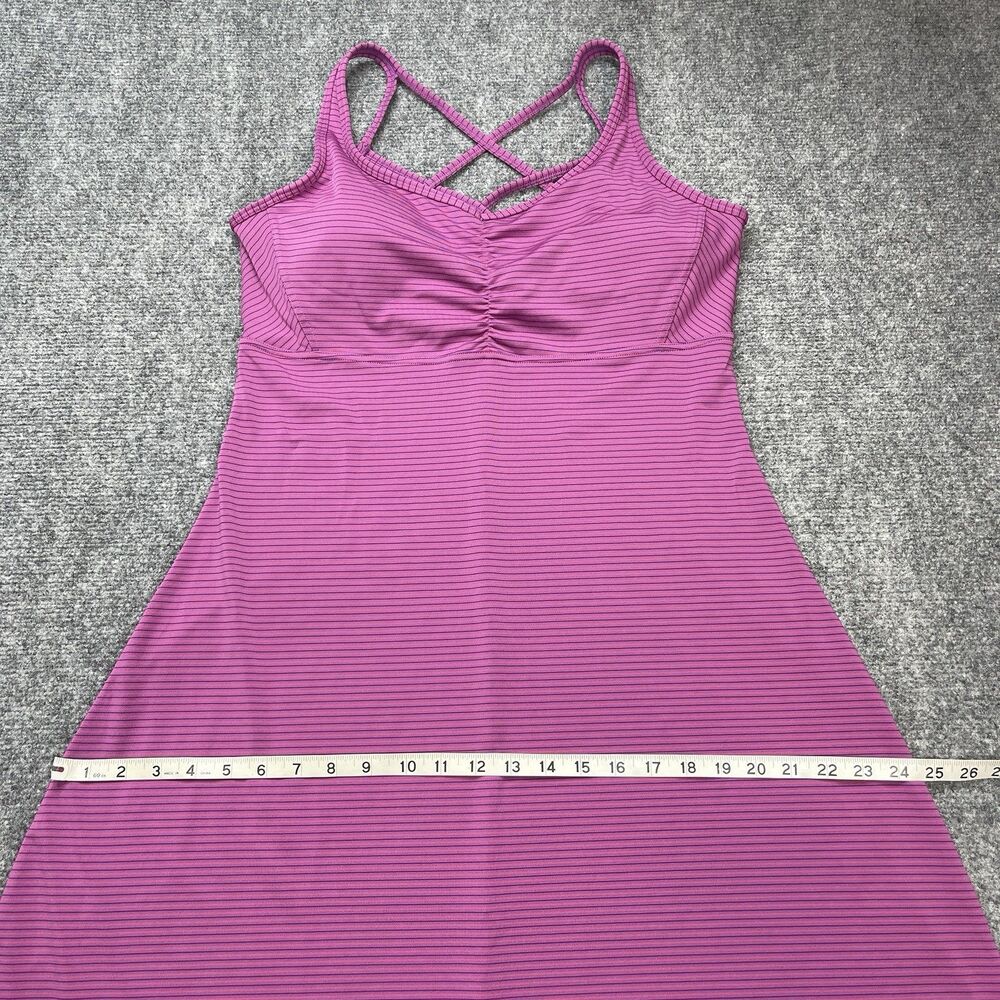Prana Orchid Pinstripe Rebecca Dress Sz XL Built In Bra Removable Pads NEW W Tag - Picture 11 of 13